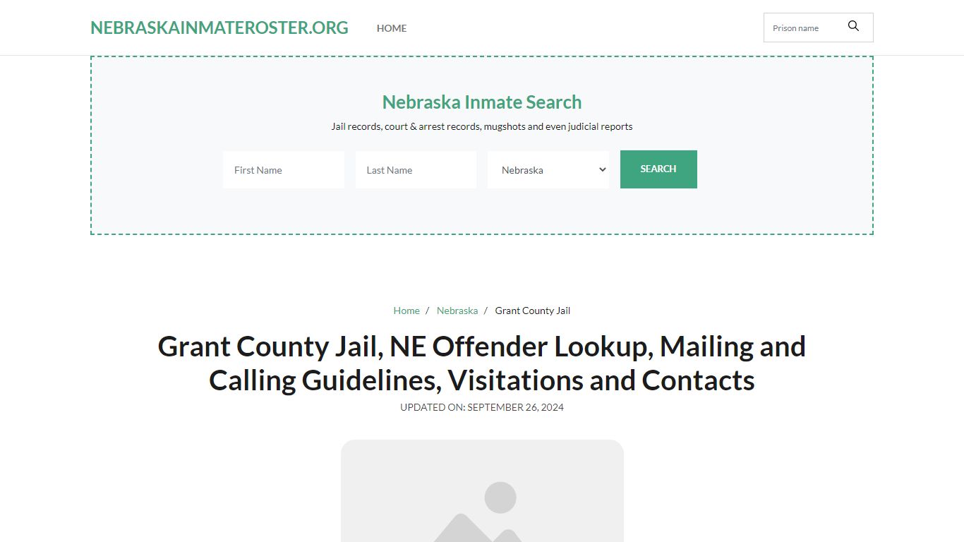 Grant County Jail, NE: Inmate Search Options, Visitations, Contacts